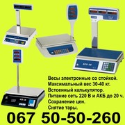 Весы электронные со стойкой 30 кг.